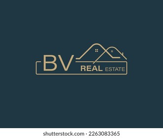 BV Real Estate  Consultants Logo Design Vectors images. Luxury Real Estate Logo Design