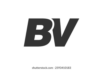 BV Techno Editable Font Logo For Corporate Branding. Bold, Futuristic Design With Unique Typographic Ideas. Minimal Custom Type And Dynamic Letter Variations For Promotion, Printing, And Book Titles