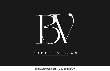 BV,  VB  Abstract  Letters  Logo  Monogram