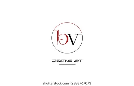 BV, VB, B, V abstrakte Buchstaben Logo-Monogramm
