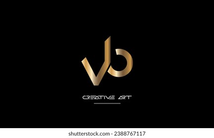 BV, VB, B, V abstract letters logo monogram
