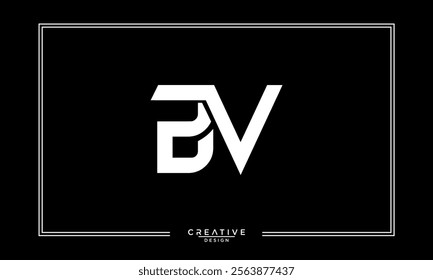 BV, VB, B, V, Abstract Letters Logo Monogram