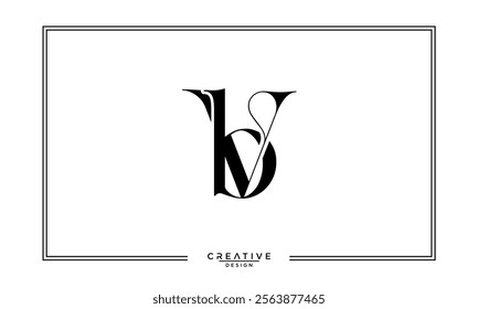 BV, VB, B, V, Abstract Letters Logo Monogram