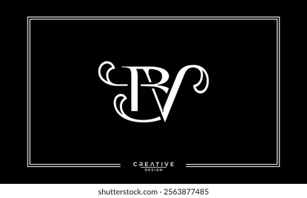 BV, VB, B, V, Abstract Letters Logo Monogram