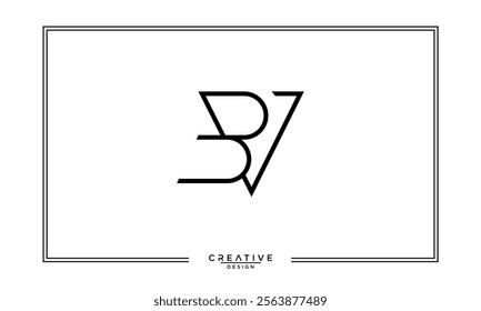 BV, VB, B, V, Abstract Letters Logo Monogram