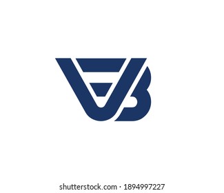 PANTALLA VB LETRA LOGOTIPO DISEÑO PLANTILLA DE VECTOR