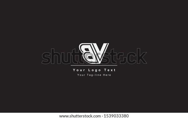 Bv Vb Letter Logo Unique Attractive Stock Vector Royalty Free