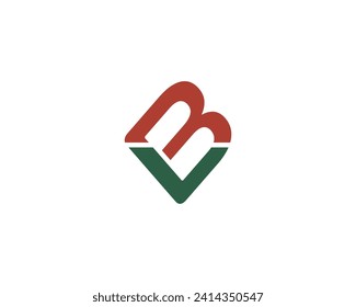 BV VB LOGO DESIGN VECTOR TEMPLATE