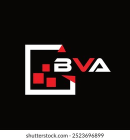 BVA creative minimalist letter logo. BVA unique vector initials alphabet letter logo design
