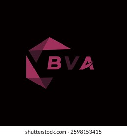 BVA creative minimalist letter logo. BVA unique vector initials alphabet letter logo design
