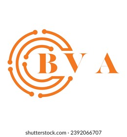 BVA letter design. BVA letter technology logo design on white background. BVA Monogram logo design for entrepreneur and business