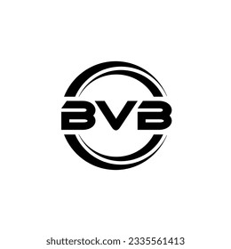 Diseño del logotipo de la letra BVB en la ilustración. Logo vector, diseños de caligrafía para logotipo, afiche, invitación, etc.