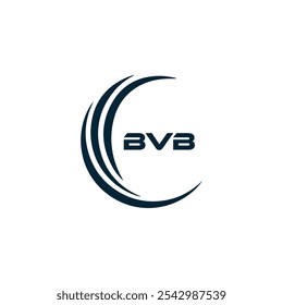 BVB logo. B V B design. White BVB letter. BVB, B V B letter logo design.