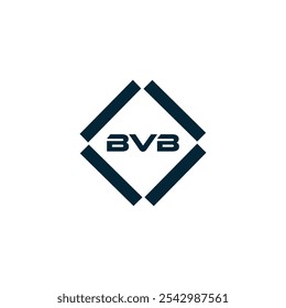 BVB logo. B V B design. White BVB letter. BVB, B V B letter logo design.