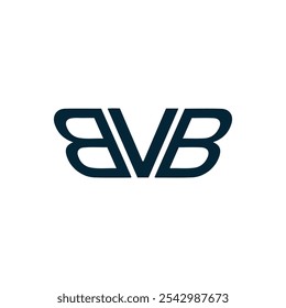 BVB logo. B V B design. White BVB letter. BVB, B V B letter logo design.