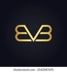 Logotipo da BVB. B V B. Letra BVB branca. BVB, B V B carta logotipo design.