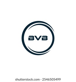 BVB logo. B V B design. White BVB letter. BVB, B V B letter logo design.