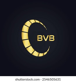 Logo de BVB. Diseño B V B. Carta blanca de BVB. BVB, B V B diseño de logotipo de la letra.