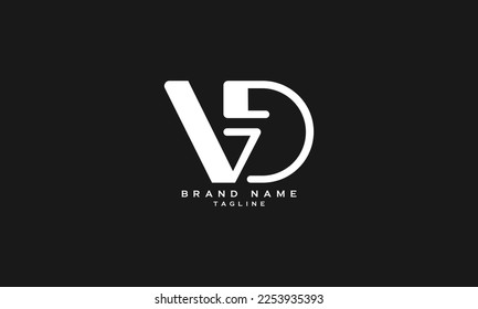 BVD, BD, DB, Abstract initial monogram letter alphabet logo design