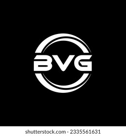 BVG letter logo design in illustration. Vector logo, calligraphy designs for logo, Poster, Invitation, etc.
