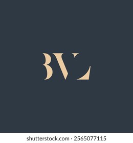 BVL abstract letter logo design. This logo is designed by three abstract letters.