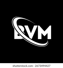 Logotipo de BVM. Diseño del logotipo de la letra BVM. Logotipo de BVM con el círculo y el logotipo del monograma en mayúsculas. Tipografía BVM para tecnología, negocio y marca inmobiliaria.