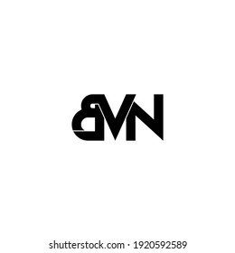 letra bvn diseño original del logotipo de monograma