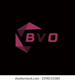 BVO creative minimalist letter logo. BVO unique vector initials alphabet letter logo design
