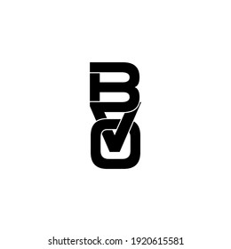 bvo letter original monogram logo design