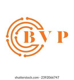 BVP letter design. BVP letter technology logo design on white background. BVP Monogram logo design for entrepreneur and business