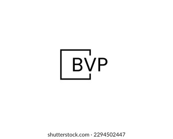 BVP Letter Initial Logo Design Vector Illustration