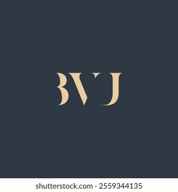 BVU abstract letter logo design. This logo is designed by three abstract letters.