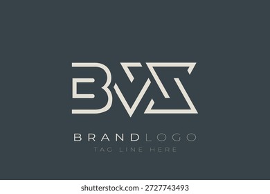 Diseño de logotipo de letra abstracta BVX. Diseño moderno del logotipo del negocio con tipografía Abstractas y estilo contemporáneo