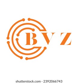 BVZ letter design. BVZ letter technology logo design on white background. BVZ Monogram logo design for entrepreneur and business