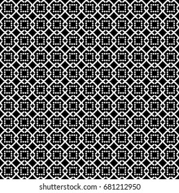 B&W Abstract Seamless Pattern