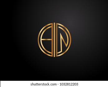 BW circle shape gold color design