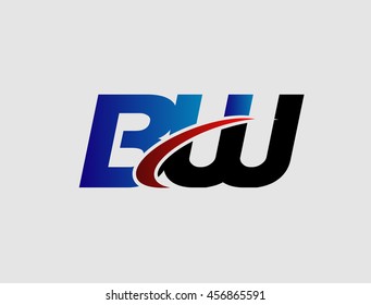 BW company linked letter logo
