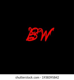 Logo manuscrito de BW para identidad