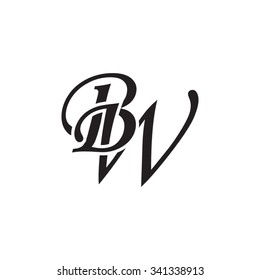 BW initial monogram logo