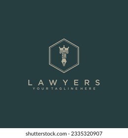 BW initials design modern legal attorney law firm lawyer advocate consultancy business logo vector