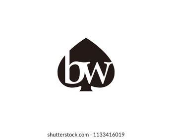 The bw initials logo inside the black shovel