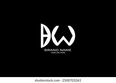 BW Letter Initial Logo Design Template Vector Illustration