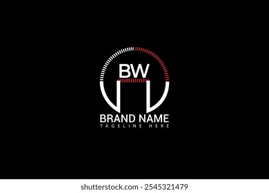 BW letter logo creative design. BW unique design. BW creative initials letter logo concept. BW letter logo design on background