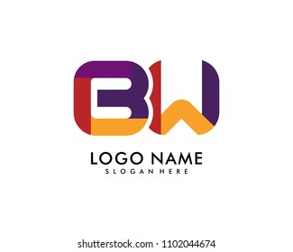 BW Letter Logo Template