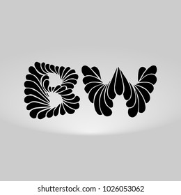 BW Logo, Decorative, Romantic