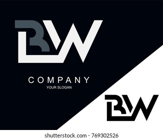 BW Logo Letter Design Template Element