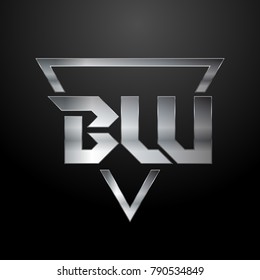BW Logo, Monogram, Metal