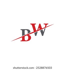 BW Minimalist Logo with Dynamic Diagonal Line