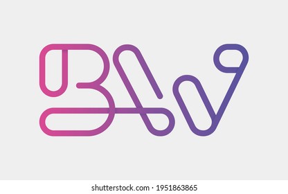 BW Monogram tech with a monoline style. Looks playful but still simple and futuristic. A perfect logo for your tech company or any futuristic design project. svg