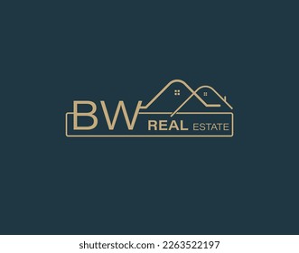 BW Real Estate  Consultants Logo Design Vectors images. Luxury Real Estate Logo Design